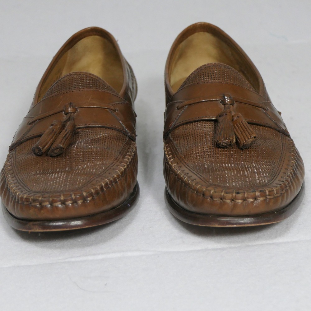 Florsheim Mens Tassel Loafers 11.5 D Brown Leather Bio Comfort 12047 Oxford - Picture 4 of 11